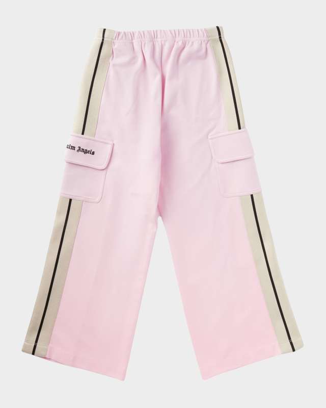 Girl's Wide Leg Track Cargos, Size